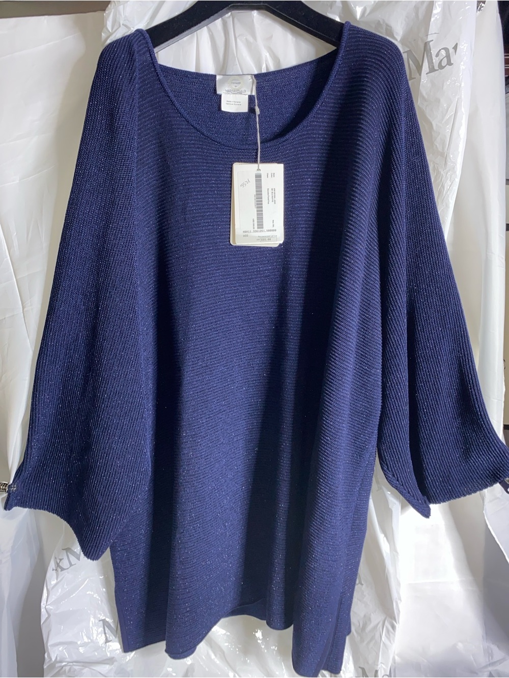 Marina Renaldi women Navy/ lyrex Sweater size XXL